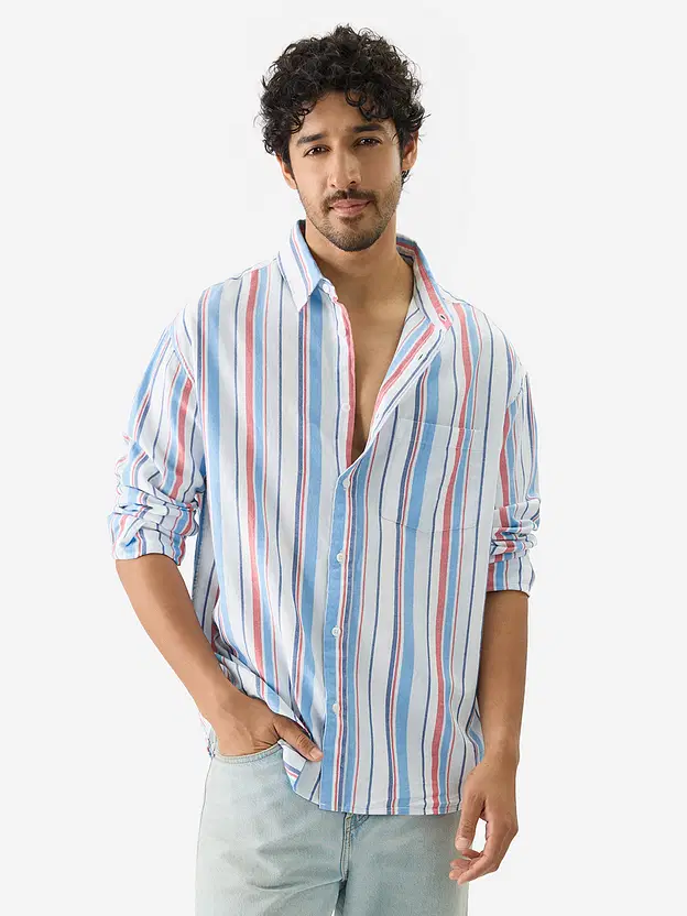 Stripes  Blue, Red