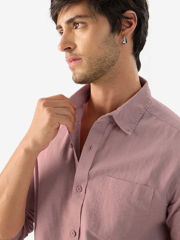 Soft Pink Cotton Linen