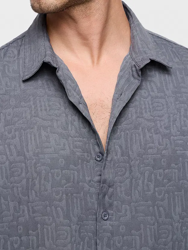Textured Shirt  Graphite