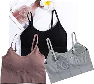 7 Colors Women Cotton Padded Wire Free Sports Bra 