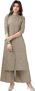 Cotton Blend Kurta Pant Set for Women | Women Kurt