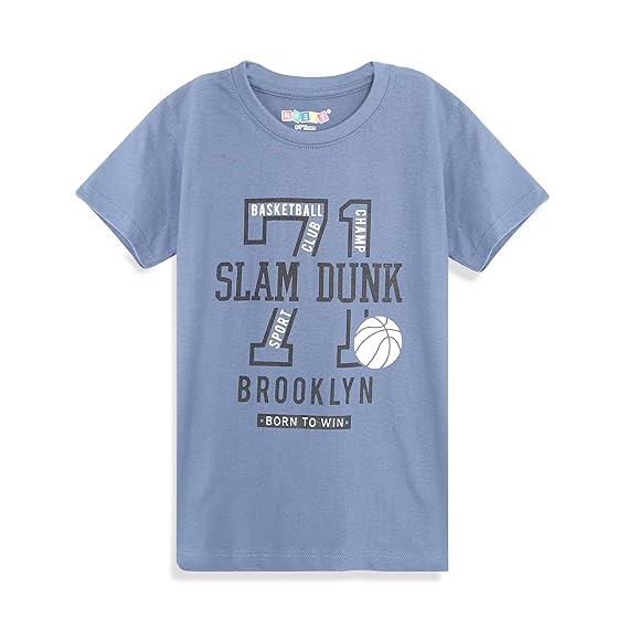 Boys Regular Fit 100% Pure Cotton Multicolour Prin