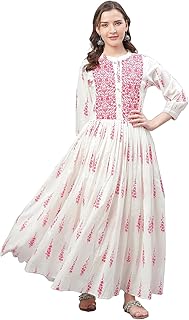 Gold Print Anarkali Kurta