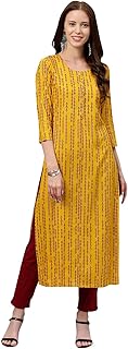 Jaipuri Cotton Printed Straight Kurti for Women (B