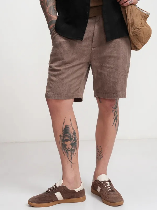 Men Brown Regular Shorts