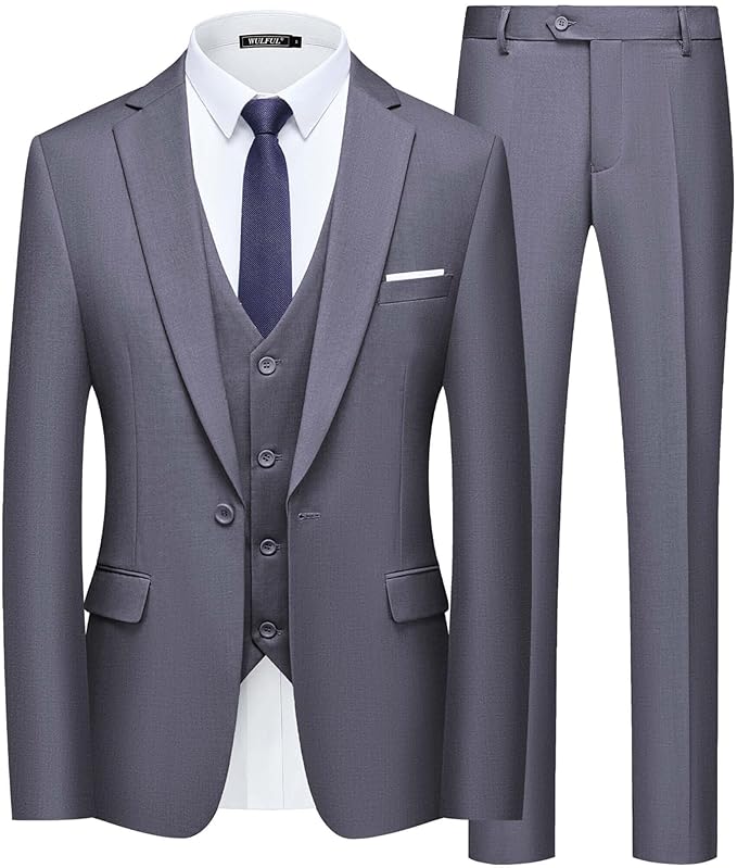 MenÃ¢â‚¬â„¢s Slim Fit Suit One Button 3-Piece Blaz