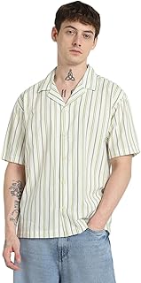 Men Striped Regular Fit Striped Shirt