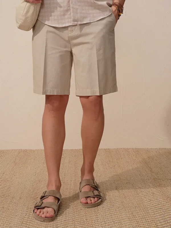 Men Grey Relaxed Fit Shorts