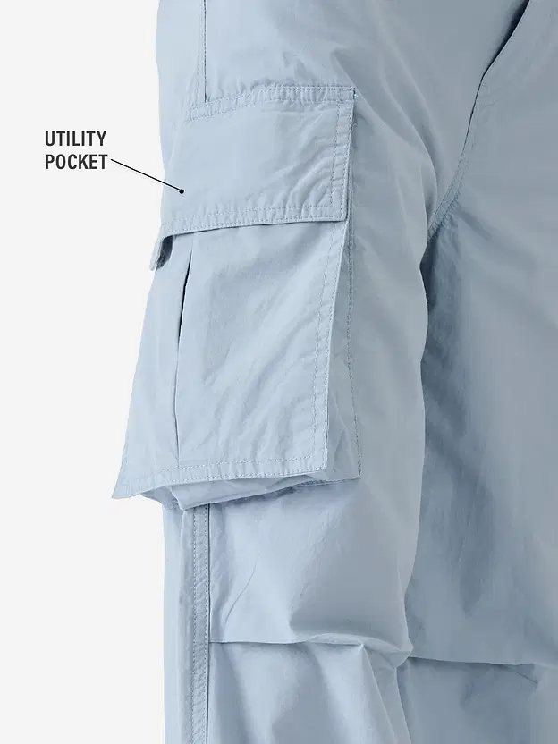 Parachute Pants Faded Blue