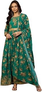 Pink Georgette Kurta with Palazzo & Dupatta for Wo