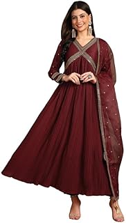 Purple Metallic Embroidered Kurta, Pants and Dupat