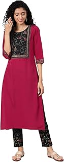 Viyana Collection Womens Rayon Embroidered Regula