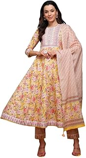 Women Art Silk Anarkali Kurta Churidar Suit Set