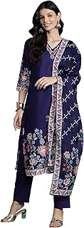 Women Cotton A - Line Kurta Cropped Palazzo Suit S