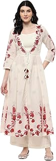 Women Cotton Anarkali Printed Suit Set
