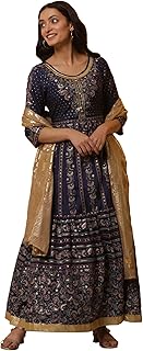Women Cotton Blend Straight Kurta Garara Suit Set