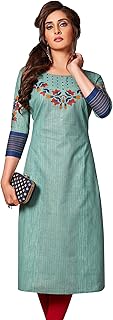 Women Cotton Kalidar Kurta Slim Pant Suit Set