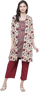 Women Cotton Double Layered Printed Kurta