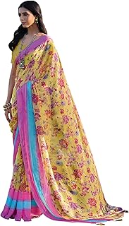 Women Embroidered Organza Saree With Unstitched Bl