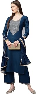 Women Kurti with Palazzos & Dupatta
