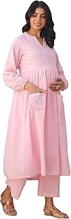 Women LIVA Co-ord Set Kurta Relaxed Pant Suit Set