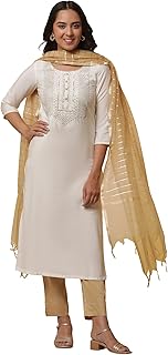 Women Poly Brocade Anarkali Yarndyed Kurta Churida