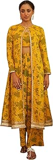 Women Polyester Maroon Glitter Printed Kurta Trous