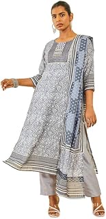 Women Rayon Geometric Printed Straight Kurta Set