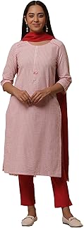 Women Rayon Straight Kurta Churidar Suit Set