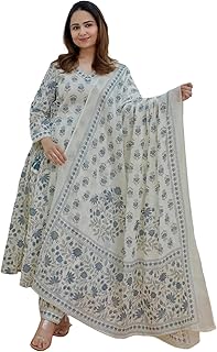 Women Viscose Block Printed Regular Kurta and Pant