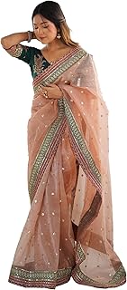 Womens Banarasi silk Ethnic MotifPrinted Saree Wi