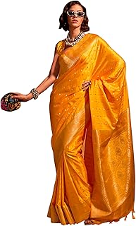 Womens Banarasi silk Bandhani Printed Saree With 