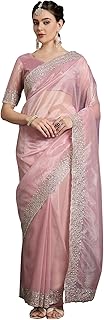 Womens Bagh Georgette Woven Design Saree With Uns