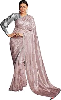 Womens Banarasi Silk Animal Print Printed Saree W