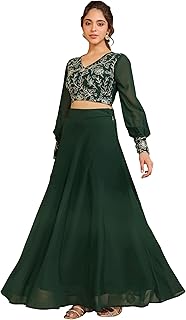 Womens Banarasi Style Chiffon Saree (4920-2637-2D