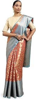 Womens Bhagalpuri Silk Peacock Printed Saree With
