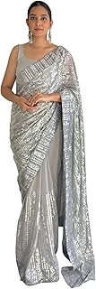 Womens Banarasi Silk Woven Design Saree With Unst