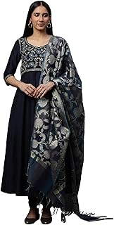 Womens Chiffon Embellished Saree With Unstitched 