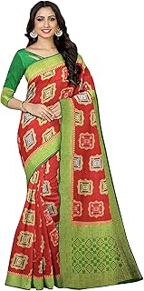 Womens Chiffon Bandhani Printed Saree With Unstit