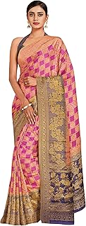 Womens Chiffon Leheriya Printed Saree With Unstit