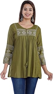 Womens Cotton Anarkali Stitched Kurta