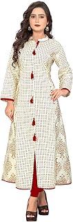 Womens Cotton A-Line Kurti (86VFKU-015)