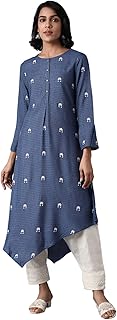 Womens Cotton Causal Green Printed Kurta Set