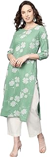 Womens Cotton Floral Printed Straight Kurta (VCK1