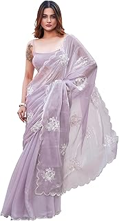 Womens Cotton Silk Floral Printed Saree With Unst