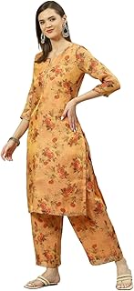 Womens Cotton Solid Straight Kurta Pant with Dupa