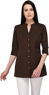 Womens Cotton Solid Straight Kurta
