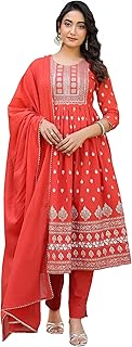 Womens Cotton Straight Kurta with Palazzo Set (PA