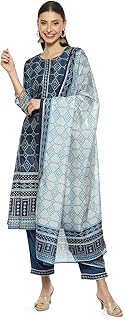 Womens Embellished Lace work Chiffon Bandhani Sar