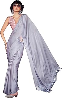 Womens Dola Silk Warli Printed Saree With Unstitc